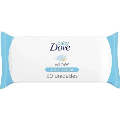 DOVE DĚTSKÉ VLHČENÉ UBROUSKY SENSITIVE RICH MOISTURE 50 KS