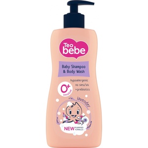 Teo bebe Шампоан за коса и тяло Tео Bebe - Лавандула, 400 ml (15824)
