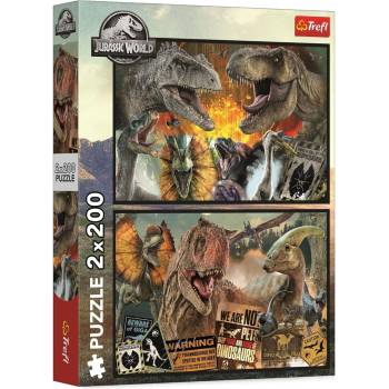 Trefl Пъзел Trefl от 2 x 200 части - Праисторически свят (13316)