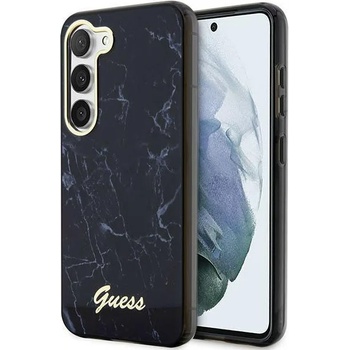 GUESS Кейс Guess GUHCS23SPCUMAK за Samsung Galaxy S23 S911, черен / черен, твърд, Marble (GUE002687-0)