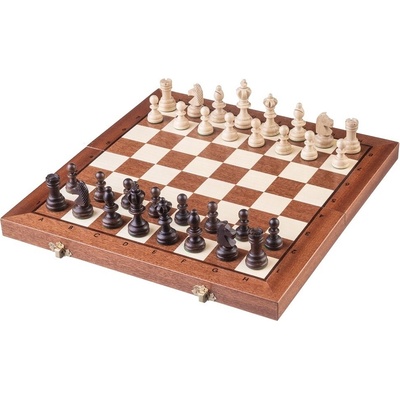 Drevený šach Olympic - intarzie