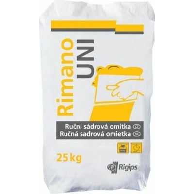 Rigips Rimano UNI 6-30mm 25kg - ručná sadrová omietka