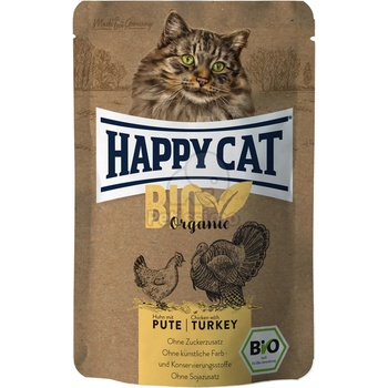 Image 1 of Happy Cat Bio Organic мокра храна с птиче месо и пуешко 85 г