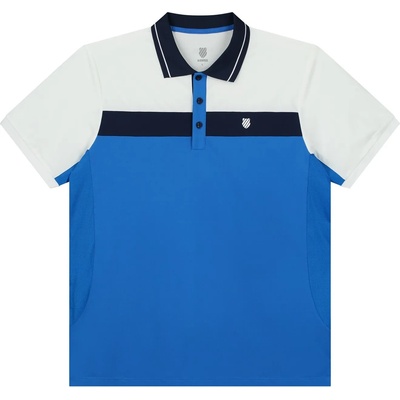 K Swiss Мъжка блуза с яка K Swiss Core Training Polo Shirt Mens - French Blue