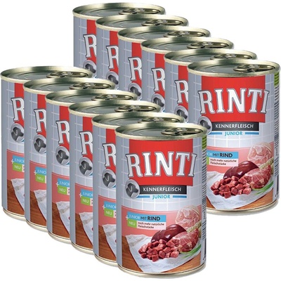 Rinti Kennerfleisch Junior hovězí 12 x 400 g