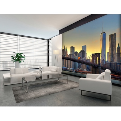 W+G 148 Fototapeta Brooklynský most v západu slunce, osmidílná, rozměry 366 x 254 cm