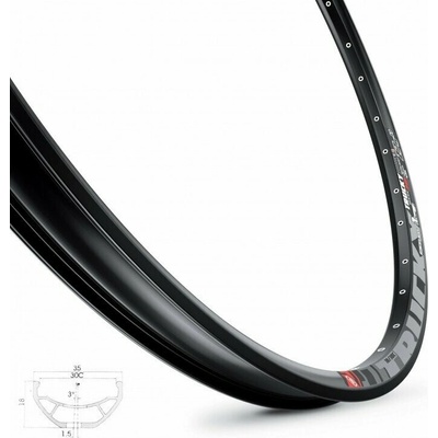 Ráfok MACH1 29" Trucky 30 disc 32-dier/1-nit čierny