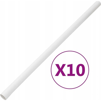 Bílá PVC ochranná trubka na kabely, průměr 30 mm, délka 1 m