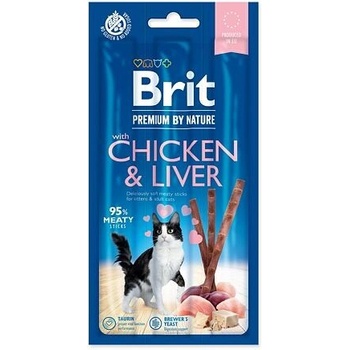Brit Premium by Nature Cat 3 Sticks Chicken & Liver 15 g