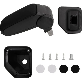 Image 1 of vidaXL Подлакътник за кола черен 15x32x(40-52) см ABS (154683)