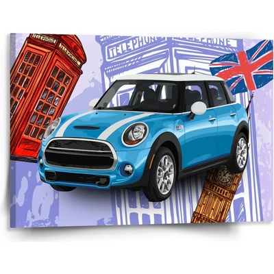 Sablio Obraz Mini sedan Londýn - 150x110 cm