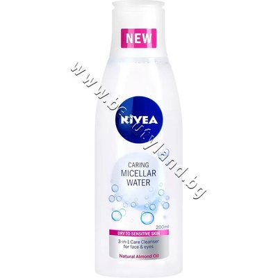 Nivea Мицеларна вода Nivea Smooth Caring, p/n NI-86699 - Мицеларна вода за суха кожа с бадемово масло (NI-86699)