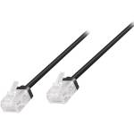 LogiLink Cat. 6A Slim High-Flex пач кабел, черен, 0, 30 м