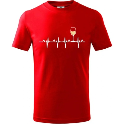 Víno ekg biele víno tričko detské červená