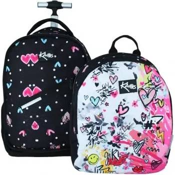 Kaos Ученическа раница 2в1 с колела kaos flightheart