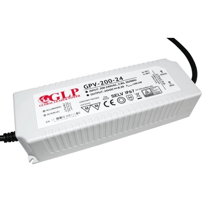 GLP GPV zdroj plastový CV IP67 různé typy 12V/24V - 24V, 200W