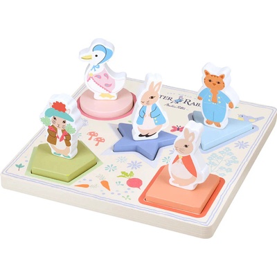 Orange Tree Toys Дървен пъзел Orange Tree Toys Peter Rabbit - С триизмерни форми (OTT20232)
