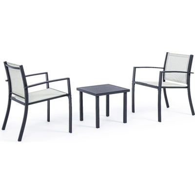 Bizzotto Градински мебели 3 бр. /комплект auri антрацит/сиво (0662993)