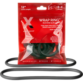 Perfect Fit Brand Slim Wrap 12 - тънък пенис пръстен - черен (30см)