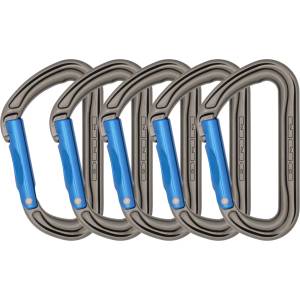 DMM Карабинер с щифт Dmm Shadow Snapgate carabiner - Titanium / Blue - размер Straight Gate (1-Pack) (321-0028-0611)