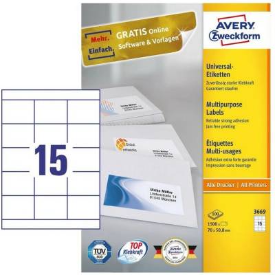 Avery Zweckform 3669 100 archů A4