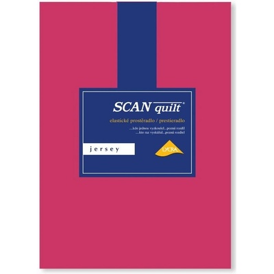 SCANquilt napínací prostěradlo JERSEY Lycra fuchsiová 90x200