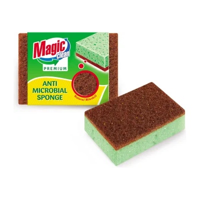 Magic Clean Антибактериална кухненска гъба 2бр (mc 0103)