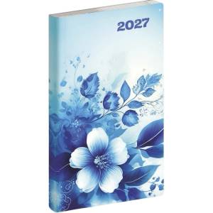 REALSYSTEM Джобен календар REALSYSTEM Flexi, вертикален, бял, плосък, Iris 2027 (5811-85)