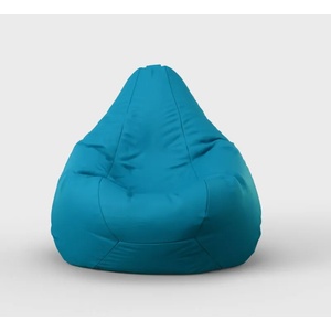Pufrelax Пуф круша, 220л. , Nirvana Hobbit - Blue, Еко кожа, Пълнеж от Полистиролни перли