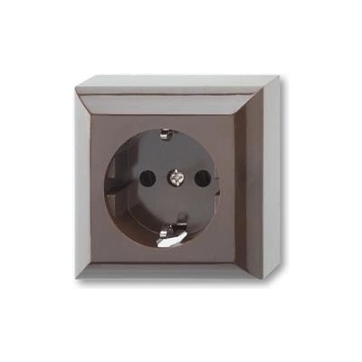 GAO Контакт шуко ЕДИНИЧЕН 16a КАФЯВ открит монтаж ip20 - 0510056777h (0510056777h)