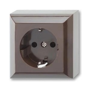 GAO Контакт шуко ЕДИНИЧЕН 16a КАФЯВ открит монтаж ip20 - 0510056777h (0510056777h)