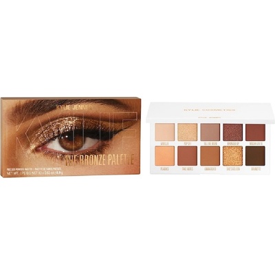 Kylie Cosmetics Paletka očních stínů The Bronze Palette Pressed Powder 16 g