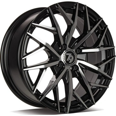 79WHEELS SV-C 7x16 4x100 ET38 black front polished