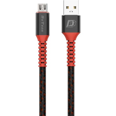 DeTech Кабел за данни DeTech DE-C25M, Micro USB, 1.0m, Черен - 40106