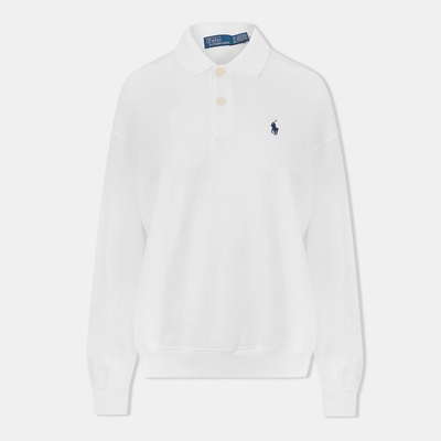 Ralph Lauren Блуза с яка POLO RALPH LAUREN Long Sleeve Polo Shirt - WHITE