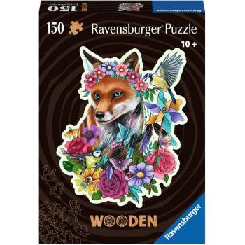 Ravensburger - Puzzle Wooden outline puzzle Colorful fox - 150 piese