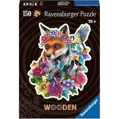 Ravensburger - Puzzle Wooden outline puzzle Colorful fox - 150 piese