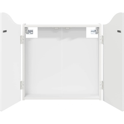 vidaXL Кабинет за дартборд Бяло 56 x 12 x 63 см Инженерна дървесина (8006651)