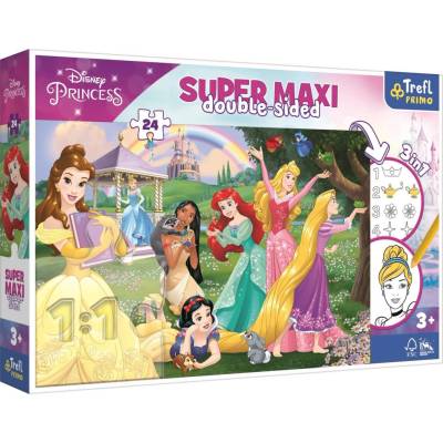 Trefl Obojstranné Veselé princeznej SUPER MAXI 24 dielov