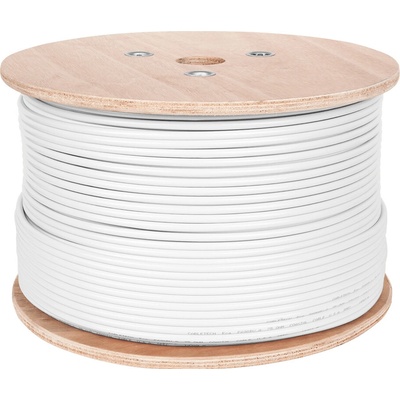 Koaxiálny anténny kábel Cabletech F690BV.A biely 305 m L-KAB0013