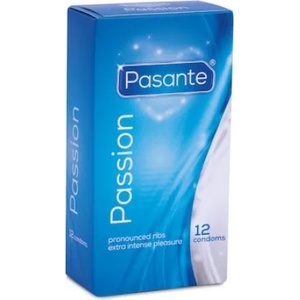 Pasante 12 бр. Оребрени презервативи Pasante Passion - насипни