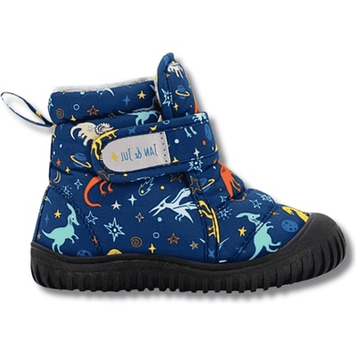 JAN & JUL Toasty Dry Booties dětské zimní boty Space Dinos
