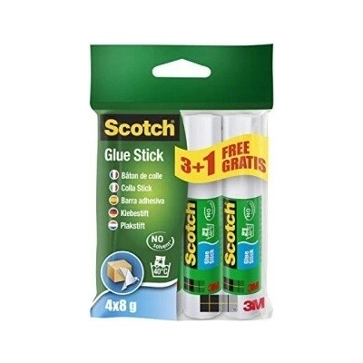 Scotch 3M Lepidlo v tyčinke 8 g x 4 kusy