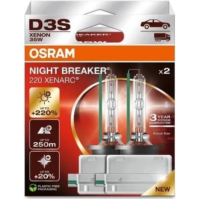Osram Xenarc Night Breaker Laser D3S +220% xenónová výbojka 2ks/balenie OSRAM 66340XN2-HFB