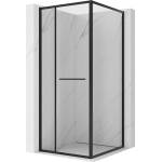 Mexen Linea разтегателна душ кабина 80 x 80 см, прозрачна, черна - 8E1-080-080-70-70 (8E1-080-080-70-70)