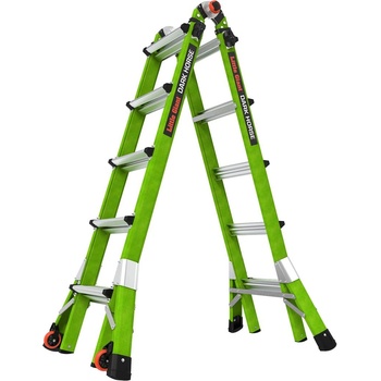 Little Giant Ladder Телескопична стълба от фибростъкло Little Giant, M22 Dark Horse 2.0, 4x5 стъпала (16122-001)