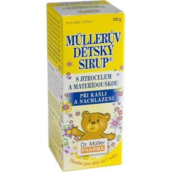 Müllerův dětský sirup s jitrocelem a mateřídouškou 320 g