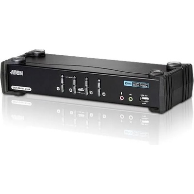 ATEN KVMP превключвател ATEN CS1784A, 4-портов, USB, DVI Dual Link, Audio (ATEN-CS1784A-AT-G)