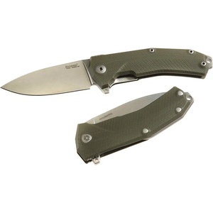 lionSTEEL KUR GR / Много здрав джобен нож с острие Sleipner и дръжка G10 - сив (LION0038)