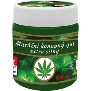 Cannabis Масаж с конопен гел с канабис, екстра силен 500 мл